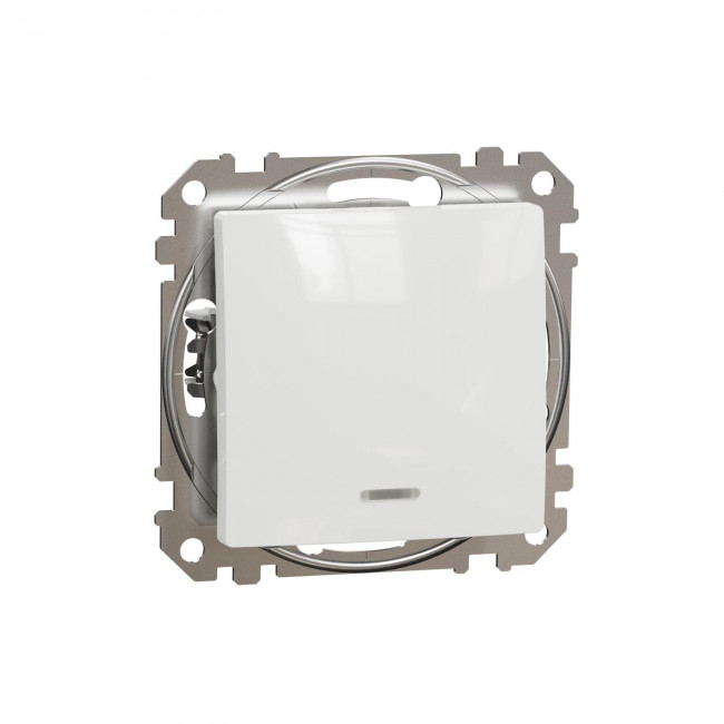 Διακόπτης Απλός Λευκό Με Λυχνία SDD111101L Sedna SCHNEIDER ELECTRIC