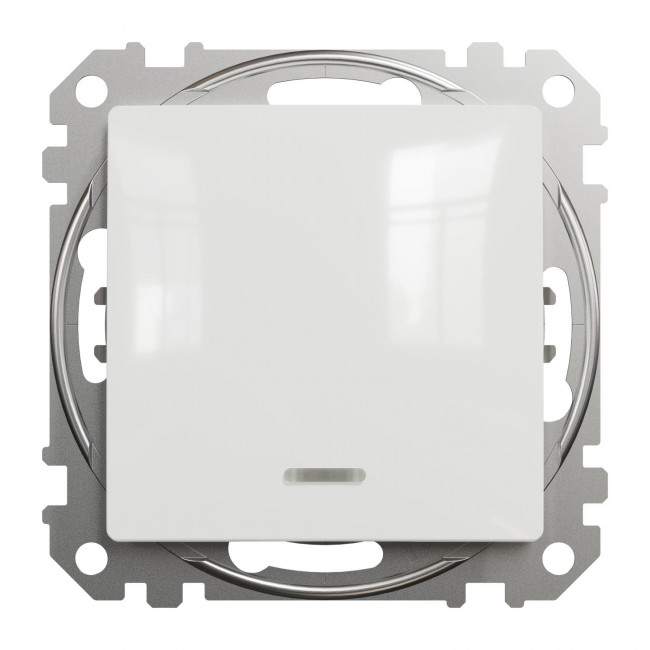 Διακόπτης Απλός Λευκό Με Λυχνία SDD111101L Sedna SCHNEIDER ELECTRIC