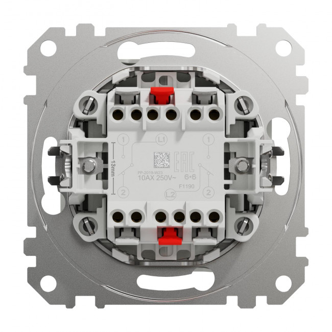 Διακόπτης Διπλός A/R Λευκό SDD111108 Sedna SCHNEIDER ELECTRIC