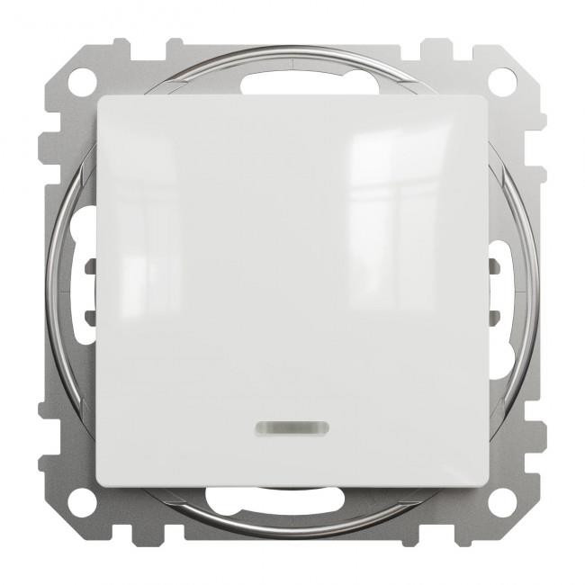 Μπουτόν Λευκό Με Λυχνία  SDD111111L Sedna SCHNEIDER ELECTRIC