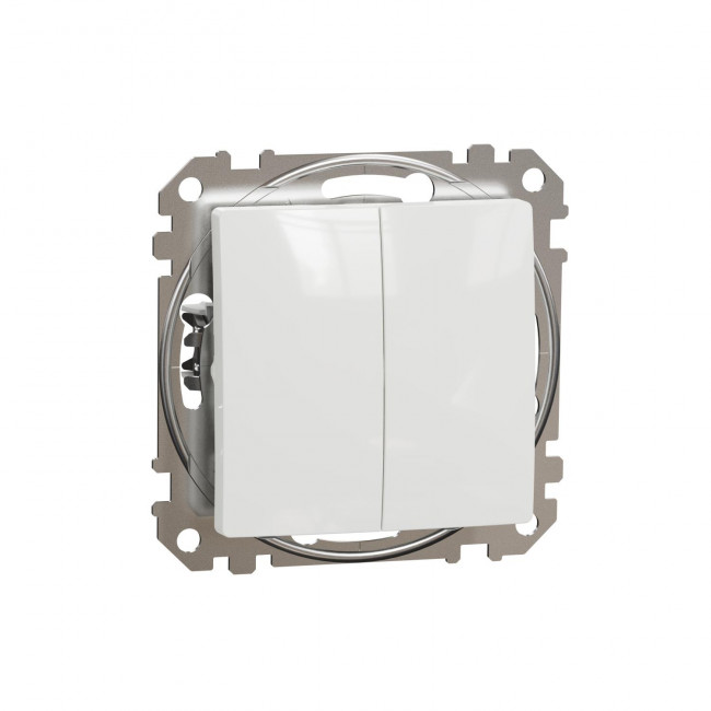 Μπουτόν Λευκό Διπλό SDD111118 Sedna SCHNEIDER ELECTRIC