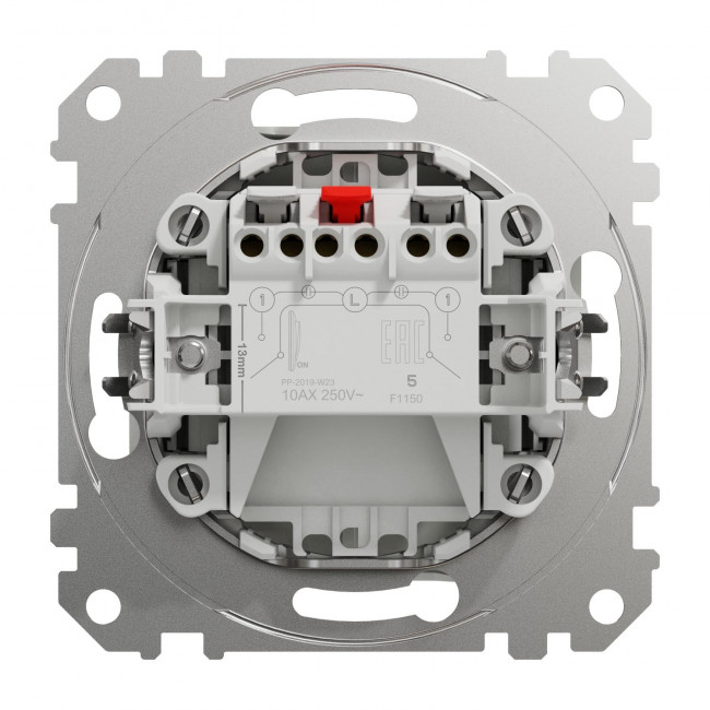 Μπουτόν Λευκό Διπλό SDD111118 Sedna SCHNEIDER ELECTRIC