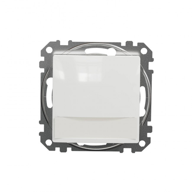 Μπουτόν Λευκό Με Λυχνία Επιγραφής SDD111143L Sedna SCHNEIDER ELECTRIC