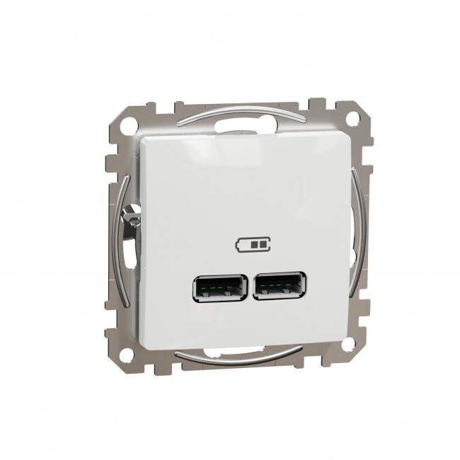 Πρίζα USB Διπλή Φόρτισης Συσκευών TypeA Λευκό SDD111401 Sedna SCHNEIDER ELECTRIC