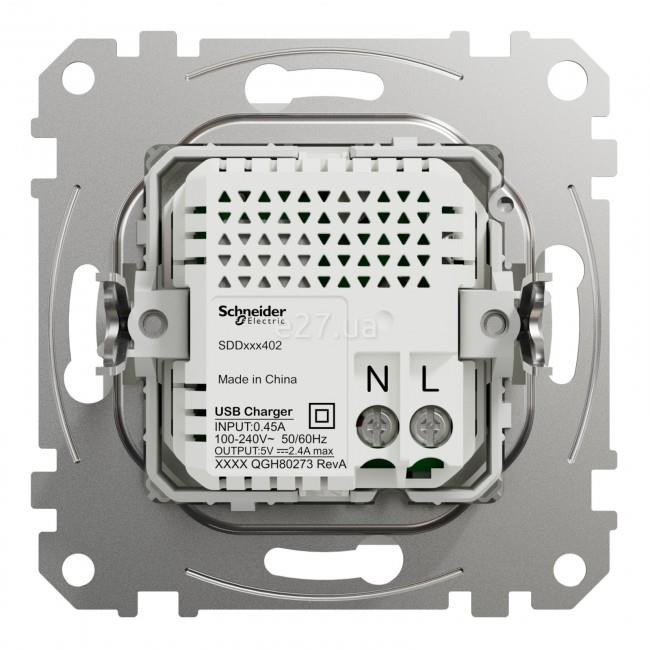 Πρίζα USB Διπλή Φόρτισης Συσκευών TypeA&C Λευκό SDD111402 Sedna SCHNEIDER ELECTRIC