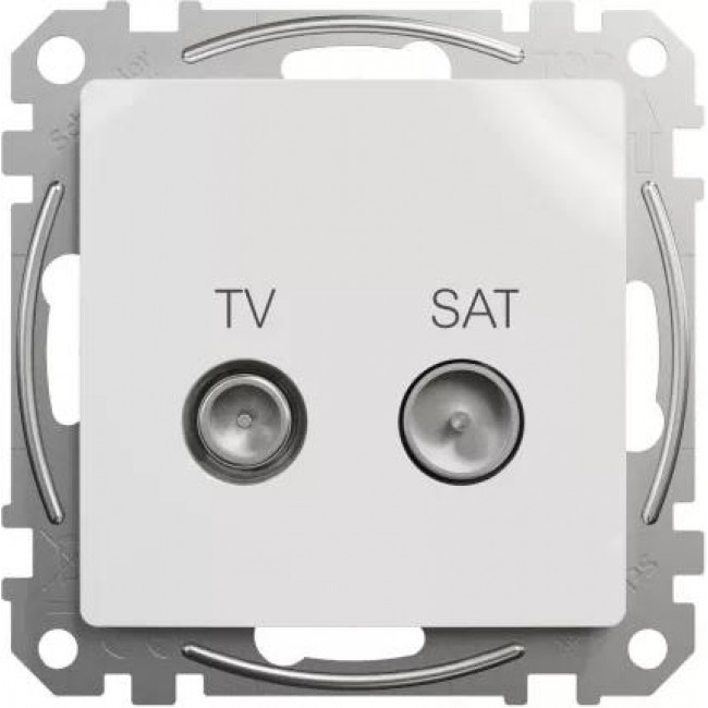 Πρίζα TV-SAT Διέλευσης 7dB Λευκό SDD111474S Sedna SCHNEIDER ELECTRIC