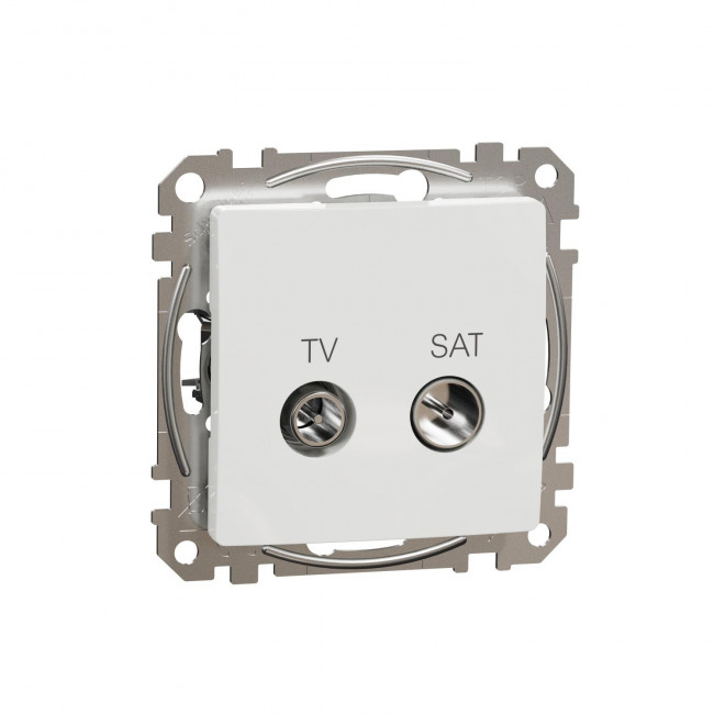 Πρίζα TV-SAT Διέλευσης 10dB Λευκό SDD111478S Sedna SCHNEIDER ELECTRIC