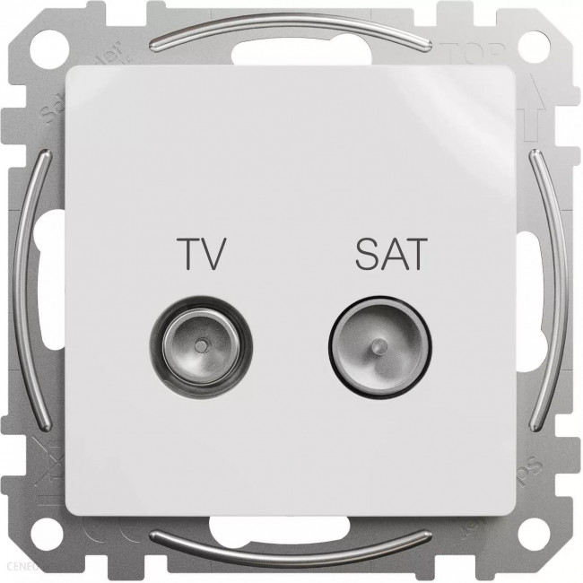 Πρίζα TV-SAT Διέλευσης 10dB Λευκό SDD111478S Sedna SCHNEIDER ELECTRIC