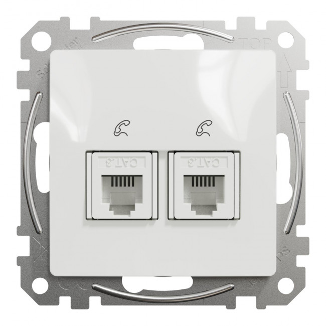 Πρίζα RJ11 Διπλή Λευκό SDD111492 Sedna SCHNEIDER ELECTRIC