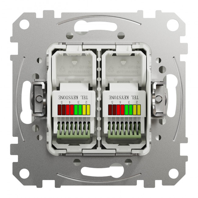 Πρίζα RJ11 Διπλή Λευκό SDD111492 Sedna SCHNEIDER ELECTRIC