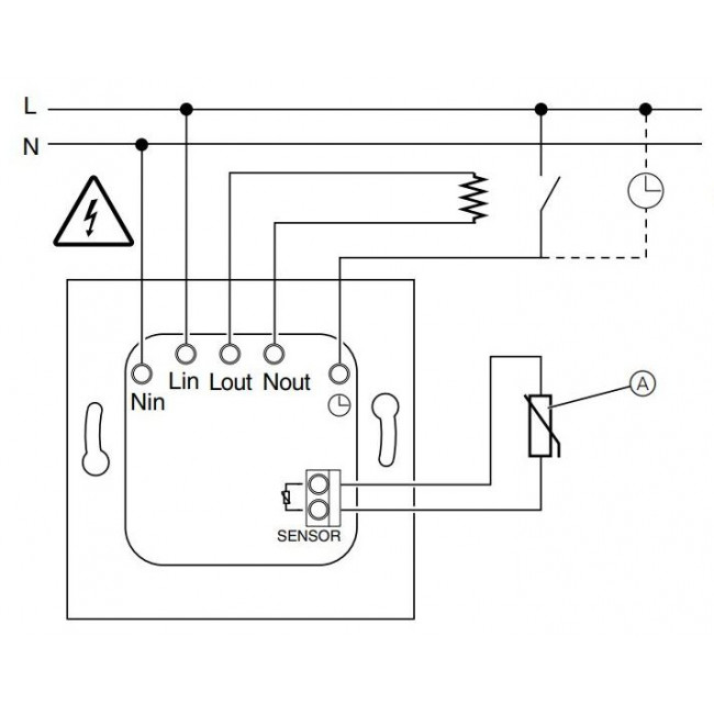 Θερμοστάτης Για Ενδοδαπέδια Λευκό SDD111507 Sedna SCHNEIDER ELECTRIC
