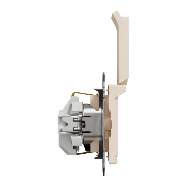 Πρίζα Σούκο Ασφαλείας Μπεζ Με Καπάκι SDD112024 Sedna SCHNEIDER ELECTRIC