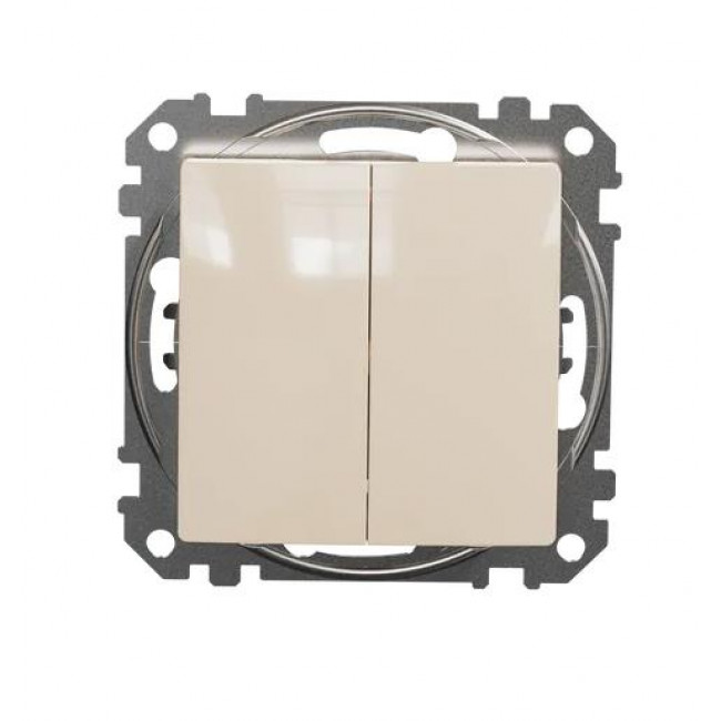 Διακόπτης Διπλός A/R Μπεζ SDD112108 Sedna SCHNEIDER ELECTRIC