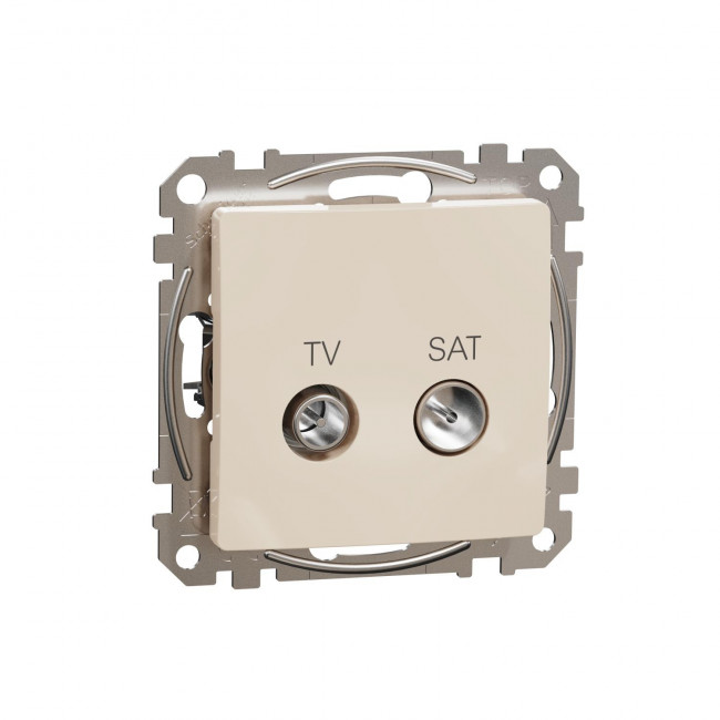 Πρίζα TV-SAT Διέλευσης 7dB Μπεζ SDD112474S Sedna SCHNEIDER ELECTRIC