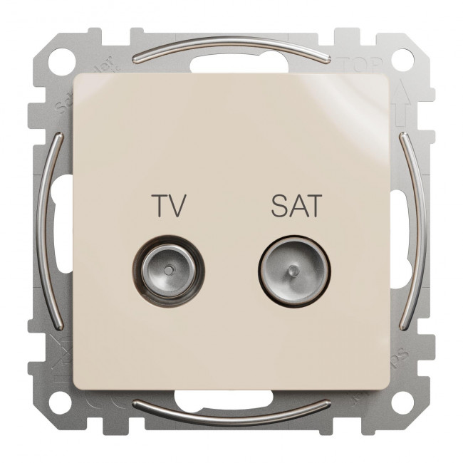 Πρίζα TV-SAT Διέλευσης 7dB Μπεζ SDD112474S Sedna SCHNEIDER ELECTRIC