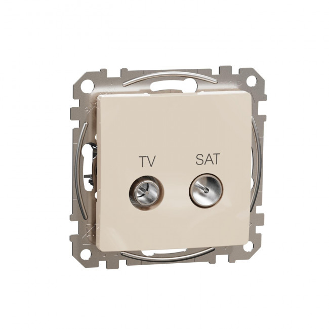 Πρίζα TV-SAT Διέλευσης 10dB Μπεζ SDD112478S Sedna SCHNEIDER ELECTRIC