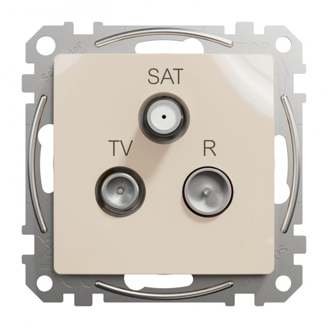 Πρίζα TV-RD-SAT Τερματική 4dB Μπεζ SDD112481 Sedna SCHNEIDER ELECTRIC