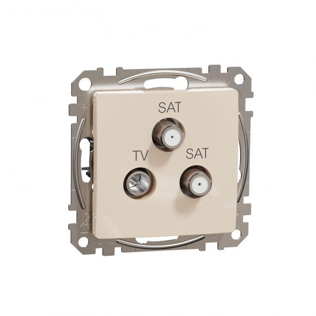 Πρίζα TV-SAT-SAT Τερματική 4dB Μπεζ SDD112481S Sedna SCHNEIDER ELECTRIC
