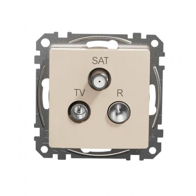 Πρίζα TV-RD-SAT Διέλευσης 7dB Μπεζ SDD112484 Sedna SCHNEIDER ELECTRIC