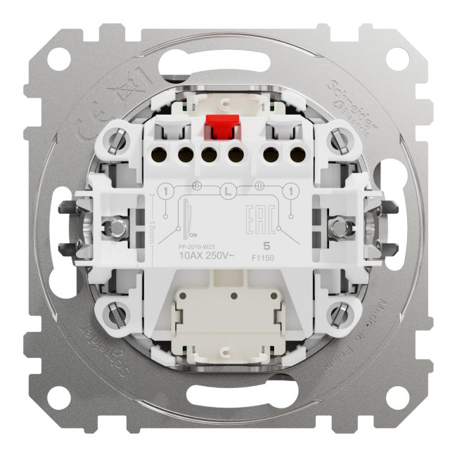 Διακόπτης K/R Αλουμίνιο Με Λυχνία SDD113105L Sedna SCHNEIDER ELECTRIC