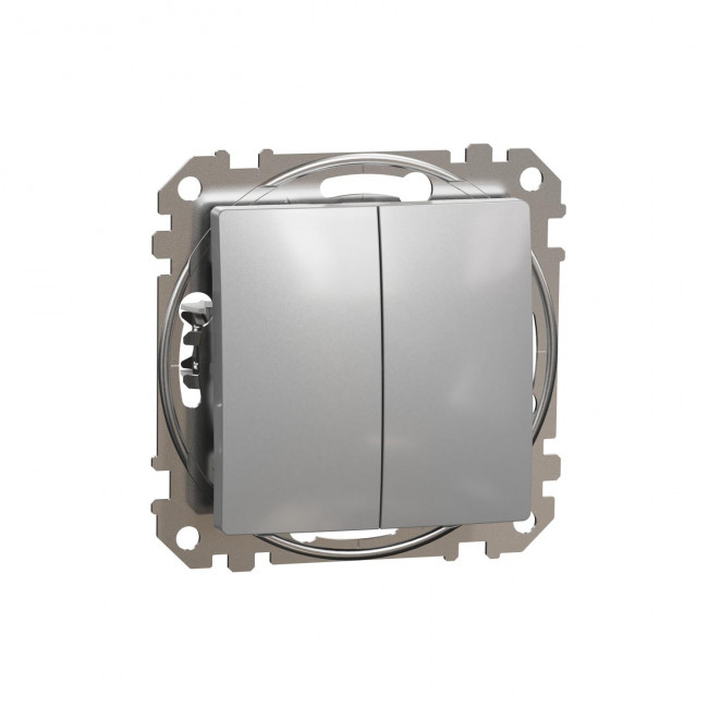 Διακόπτης Διπλός A/R Αλουμίνιο SDD113108 Sedna SCHNEIDER ELECTRIC