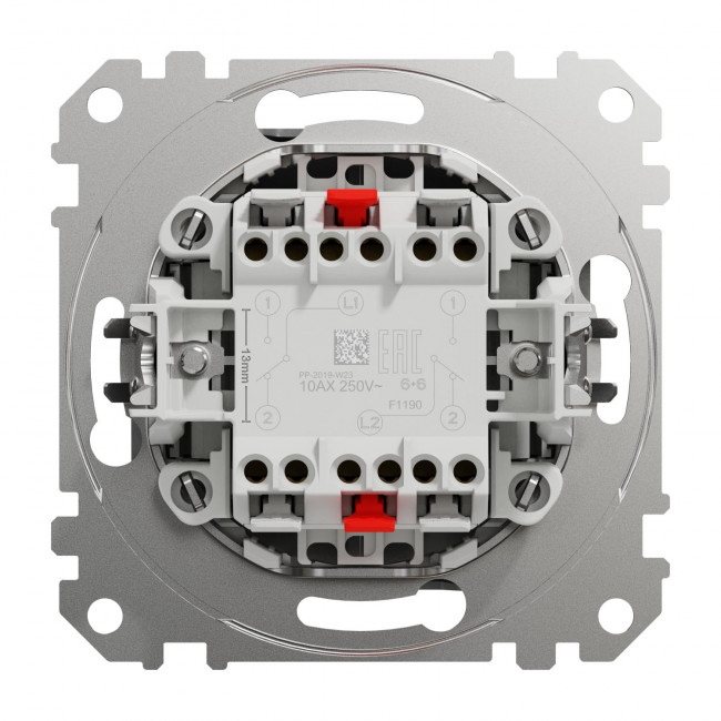 Διακόπτης Διπλός A/R Αλουμίνιο SDD113108 Sedna SCHNEIDER ELECTRIC