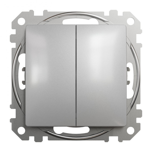 Μπουτόν Αλουμίνιο Διπλό SDD113118 Sedna SCHNEIDER ELECTRIC