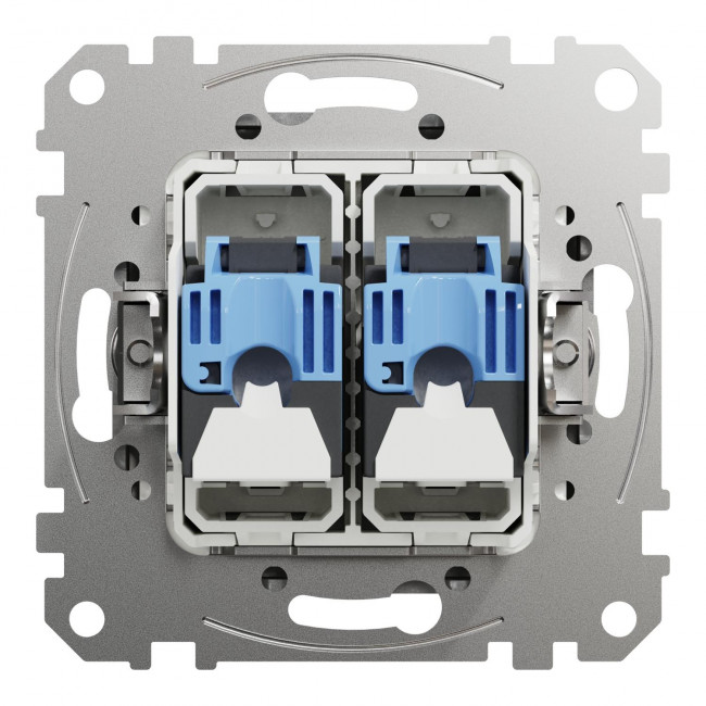 Πρίζα RJ45 Διπλή Cat6 UTP Αλουμίνιο SDD113462 Sedna SCHNEIDER ELECTRIC