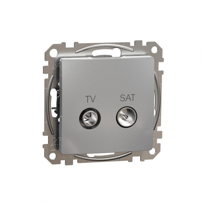 Πρίζα TV-SAT Διέλευσης 7dB Αλουμίνιο SDD113474S Sedna SCHNEIDER ELECTRIC