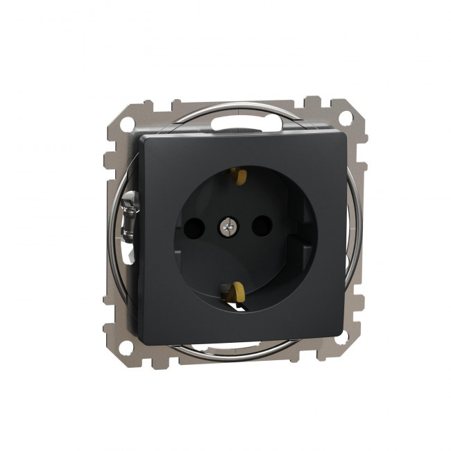Πρίζα Σούκο Ασφαλείας Ανθρακί SDD114022 Sedna SCHNEIDER ELECTRIC