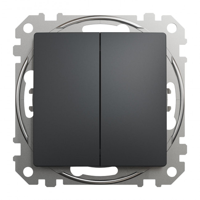Διακόπτης Διπλός A/R Ανθρακί SDD114108 Sedna SCHNEIDER ELECTRIC