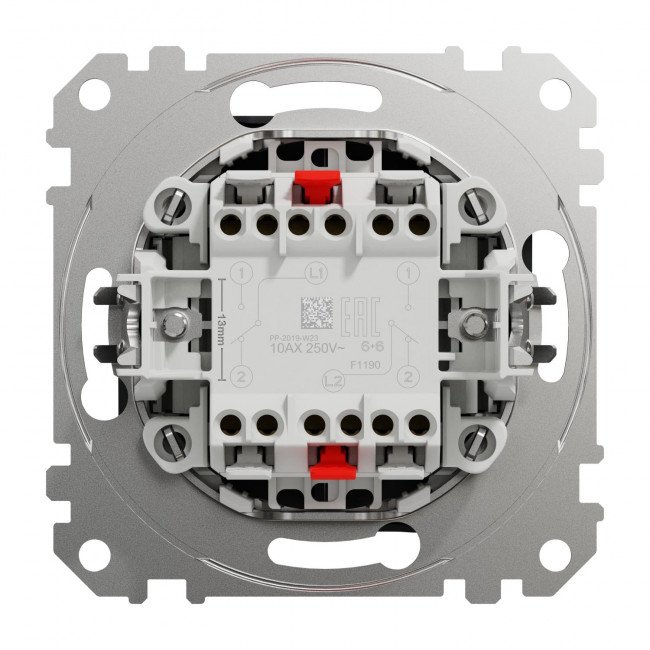 Διακόπτης Διπλός A/R Ανθρακί SDD114108 Sedna SCHNEIDER ELECTRIC