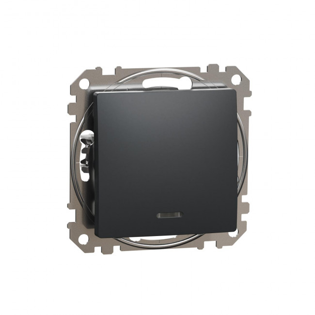 Μπουτόν Ανθρακί Με Λυχνία SDD114111L Sedna SCHNEIDER ELECTRIC
