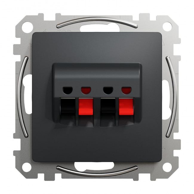 Πρίζα Ηχείων Διπλή Ανθρακί SDD114411 Sedna SCHNEIDER ELECTRIC