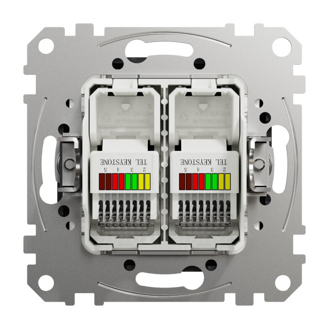 Πρίζα RJ11 Διπλή Ανθρακί SDD114492 Sedna SCHNEIDER ELECTRIC