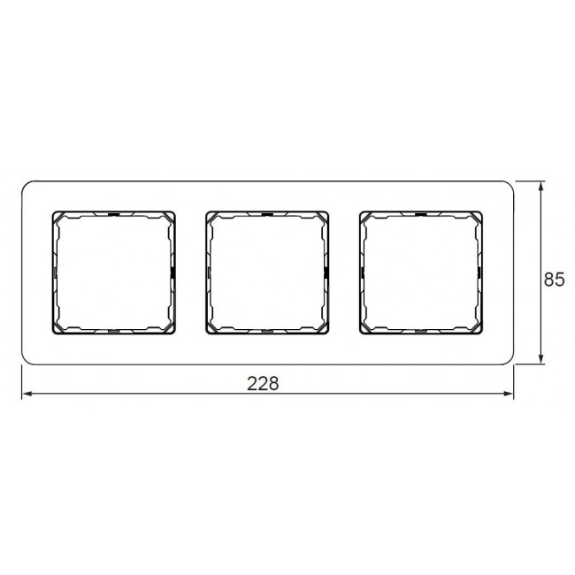 Πλαίσιο 3 Θέσεων Λευκό SDD311803 Sedna SCHNEIDER ELECTRIC