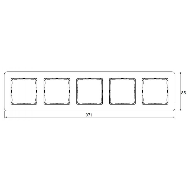 Πλαίσιο 5 Θέσεων Λευκό SDD311805 Sedna SCHNEIDER ELECTRIC