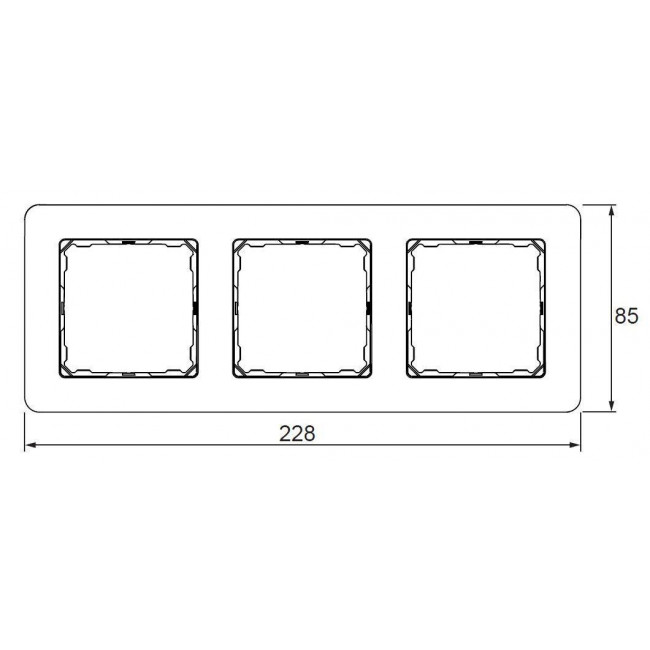 Πλαίσιο 3 Θέσεων Μπεζ SDD312803 Sedna SCHNEIDER ELECTRIC