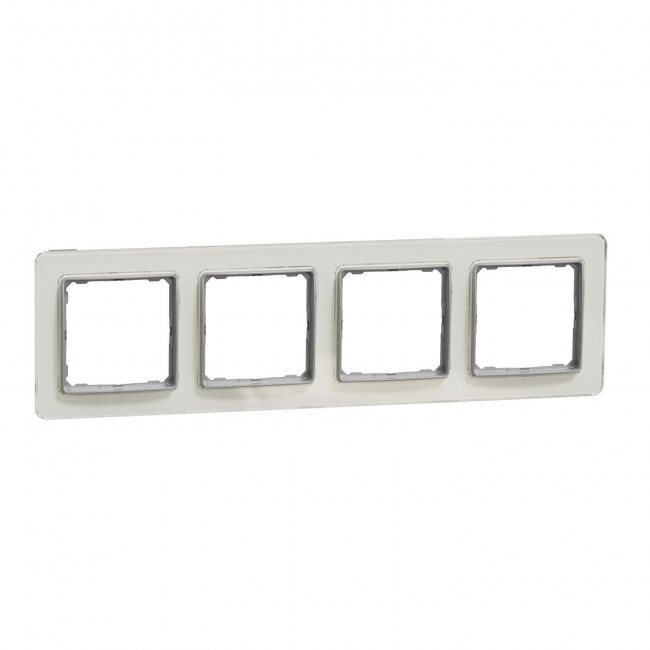Πλαίσιο 4 Θέσεων Λευκό Glass White SDD360804 Sedna SCHNEIDER ELECTRIC