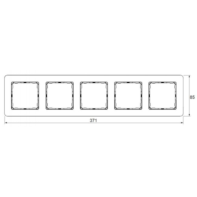 Πλαίσιο 5 Θέσεων Μαύρο SDD361805 Sedna SCHNEIDER ELECTRIC