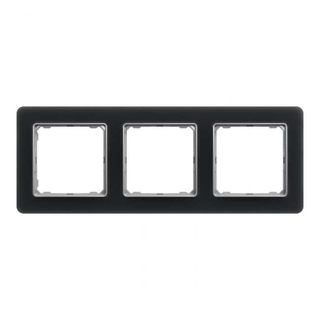 Πλαίσιο 3 Θέσεων Μαύρο Glass Smoke SDD362803 Sedna SCHNEIDER ELECTRIC