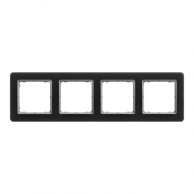 Πλαίσιο 4 Θέσεων Μαύρο Glass Smoke SDD362804 Sedna SCHNEIDER ELECTRIC