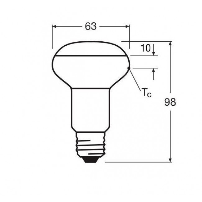 Λάμπα LED R63 2.9W E27 2700k 230V LEDVANCE