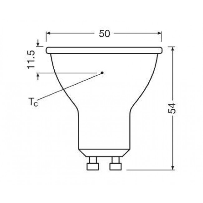 Λάμπα LED 6.9W GU10 3000k 230V 60° LEDVANCE