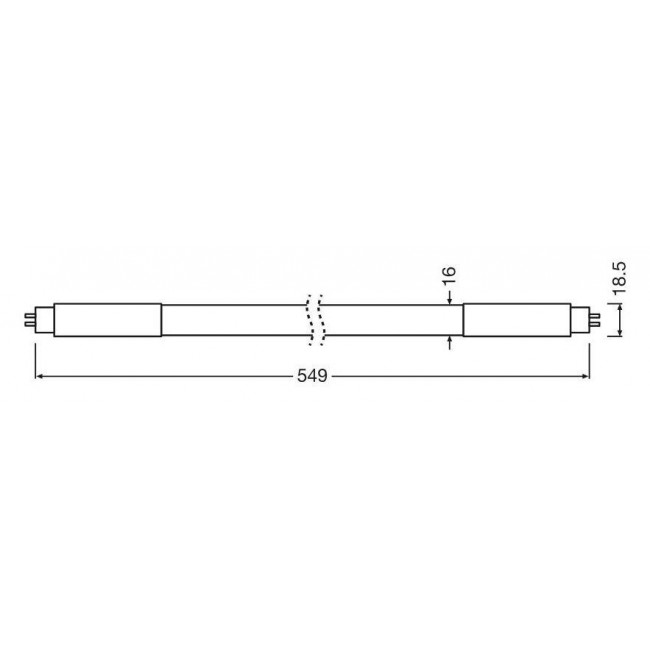 Λάμπα LED T5 10W G5 3000k 549mm AC MAINS Performance LEDVANCE