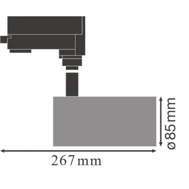 Φωτιστικό Σπότ Ράγας LED 35W 4000k 24° 3 Φάσεων Μαύρο LEDVANCE