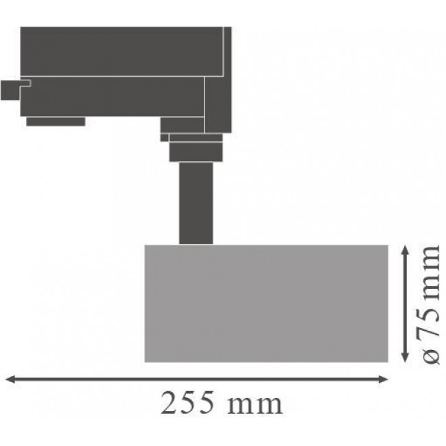 Φωτιστικό Σπότ Ράγας LED 25W 4000k 24° 3 Φάσεων Γκρι LEDVANCE