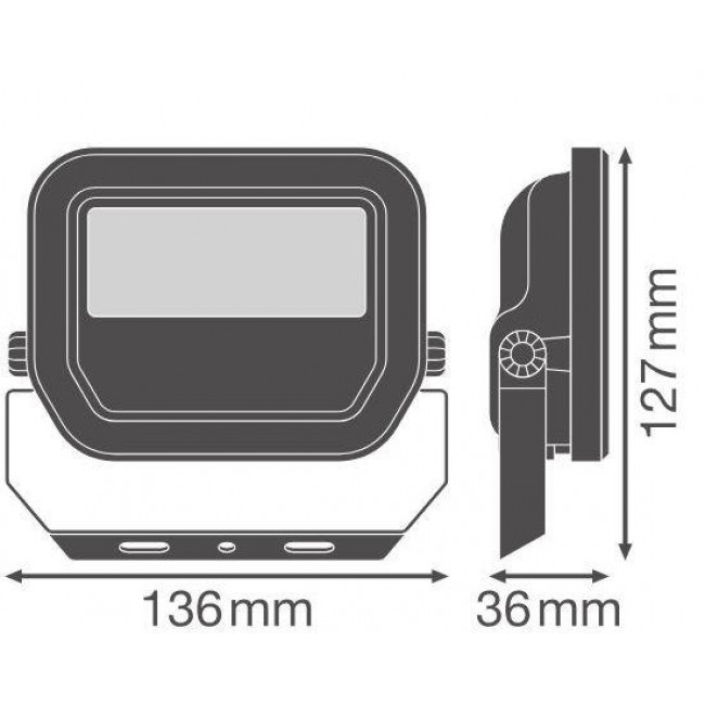 Προβολέας LED 8W 4000k Μαύρο IP66 230V Floodlight LEDVANCE