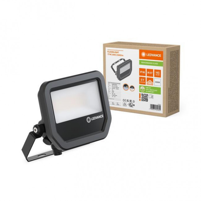 Προβολέας LED 17W 4000k Μαύρο IP66 230V Floodlight LEDVANCE