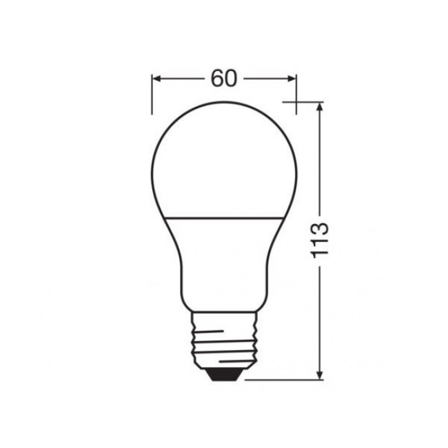 Λάμπα LED Κλασική 8.5W E27 2700k 230V Value OSRAM